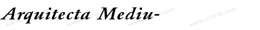 Arquitecta Mediu字体转换